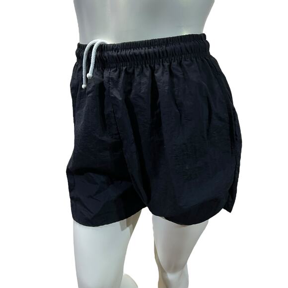 Vintage 80s Sunrays Black Swishy Shorts - Small - Picture 15 of 16